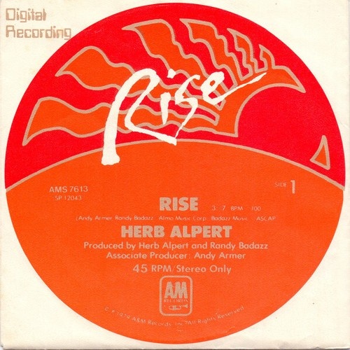7", Single Herb Alpert - Rise