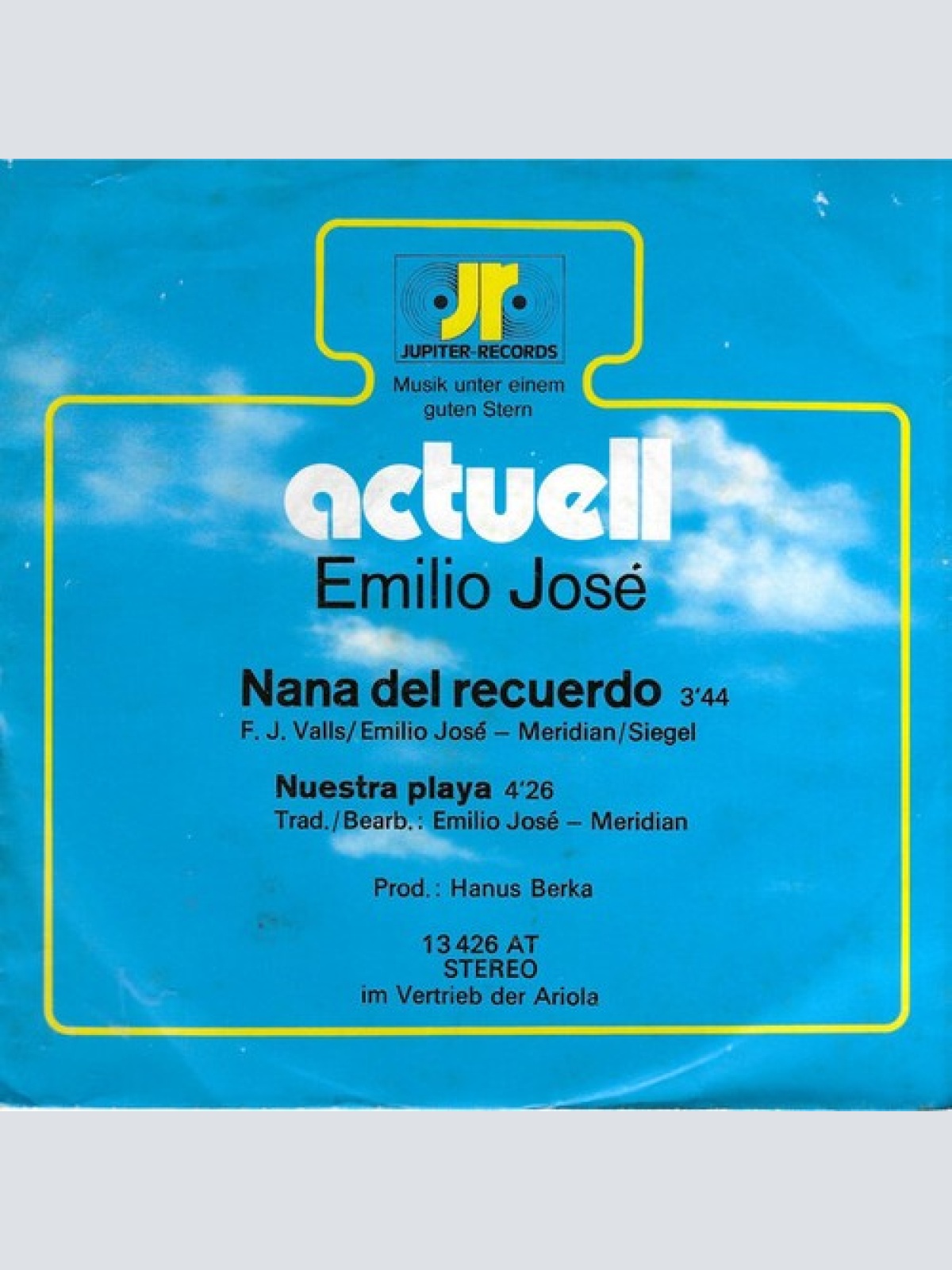 7", Single, Promo Emilio José - Nana Del Recuerdo