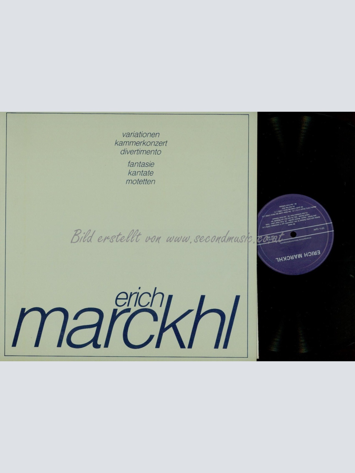 DLP--ERICH MARCKHL --DOKUMENTATIONS LPS // VARIATIONEN KAMMERKONZERT