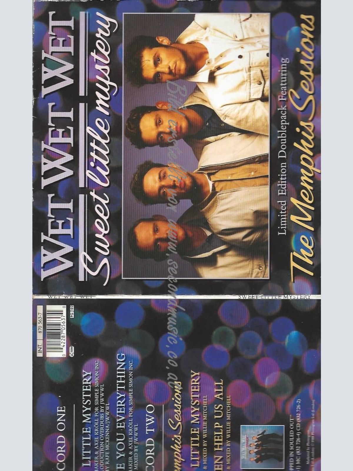 7"  Wet Wet Wet – Sweet Little Mystery  //2X7"