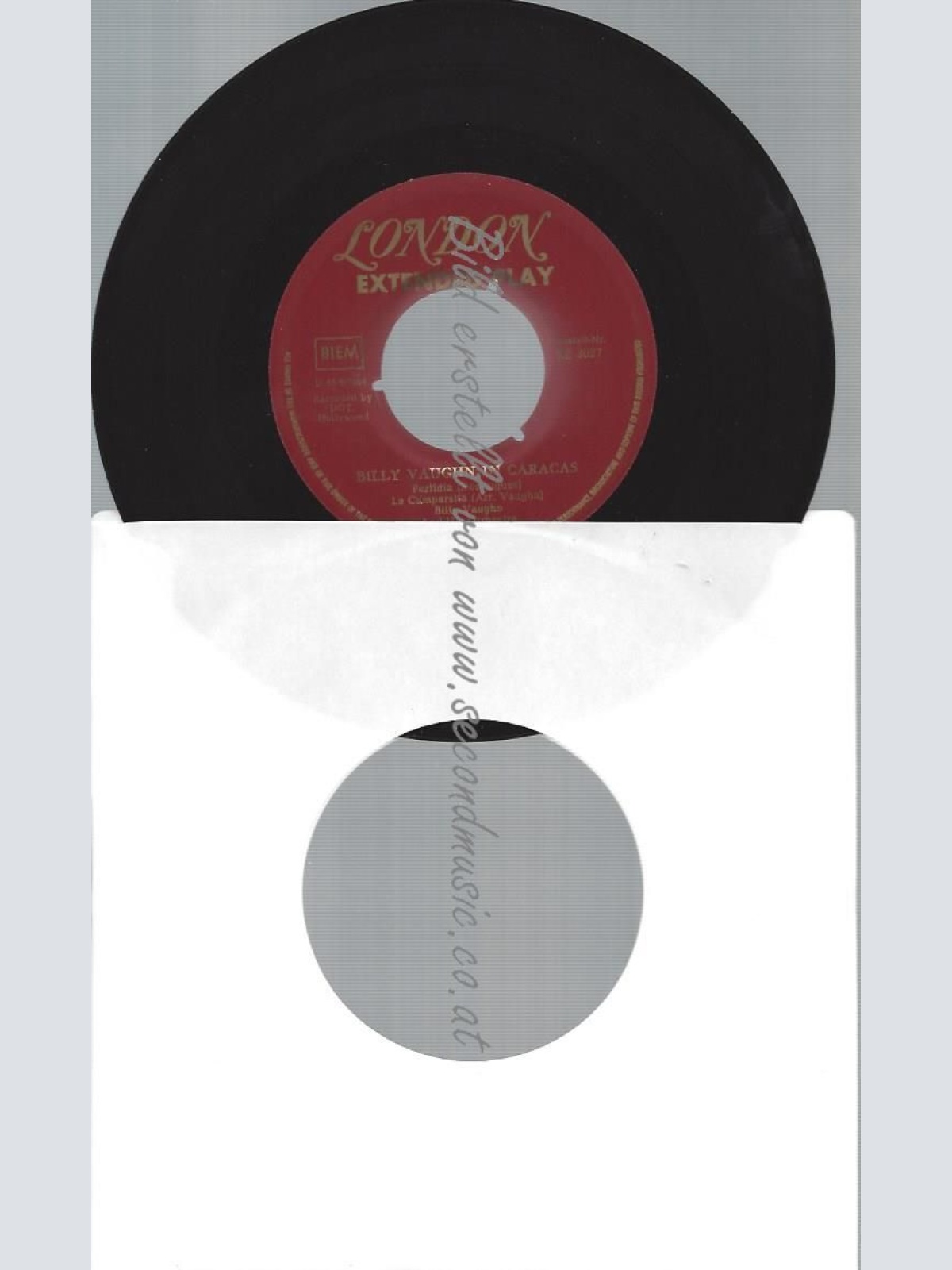 7"    Billy Vaughn And His Orchestra  Billy Vaughn In Caracas