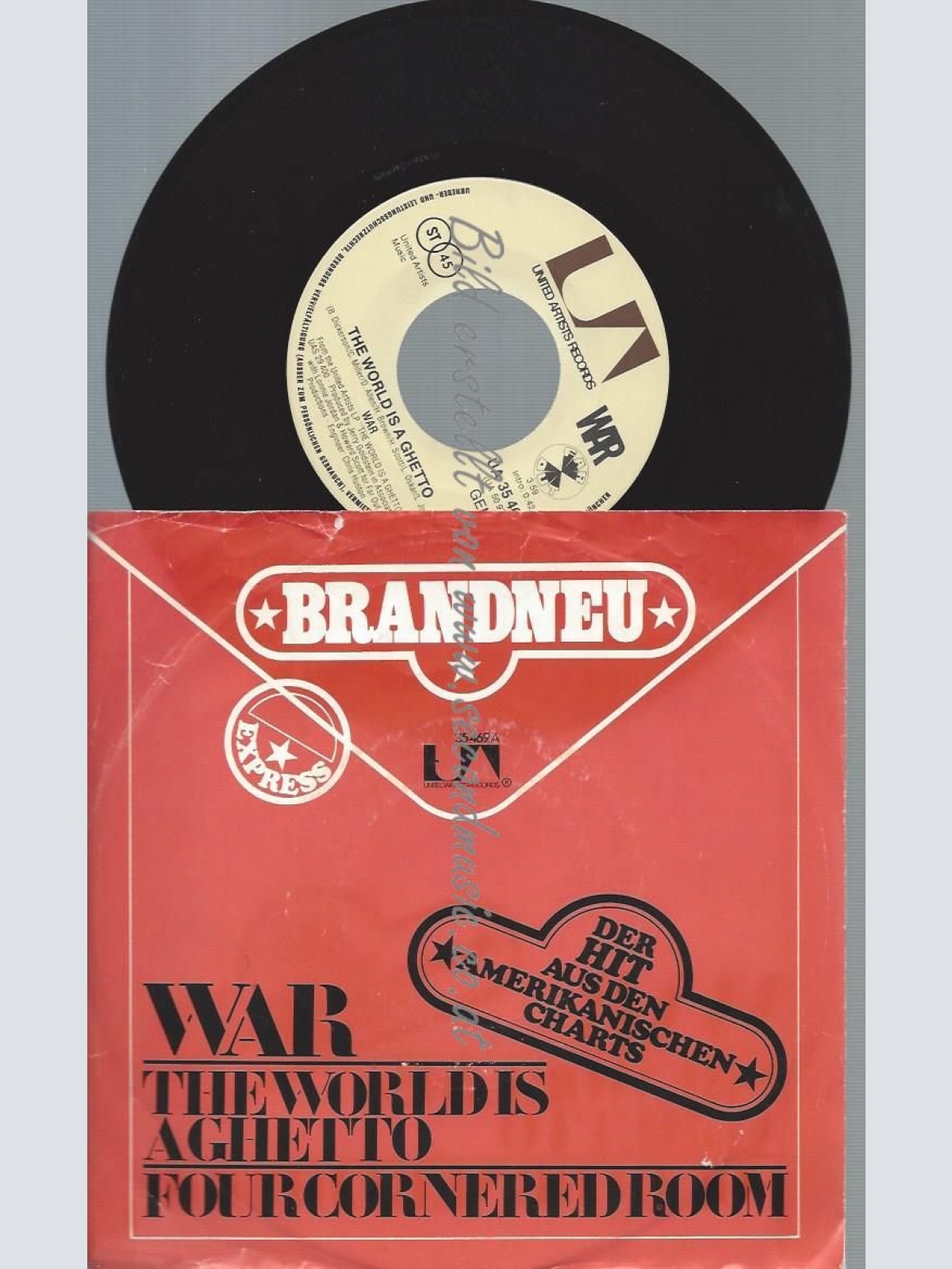 7"   War  The World Is A Ghetto