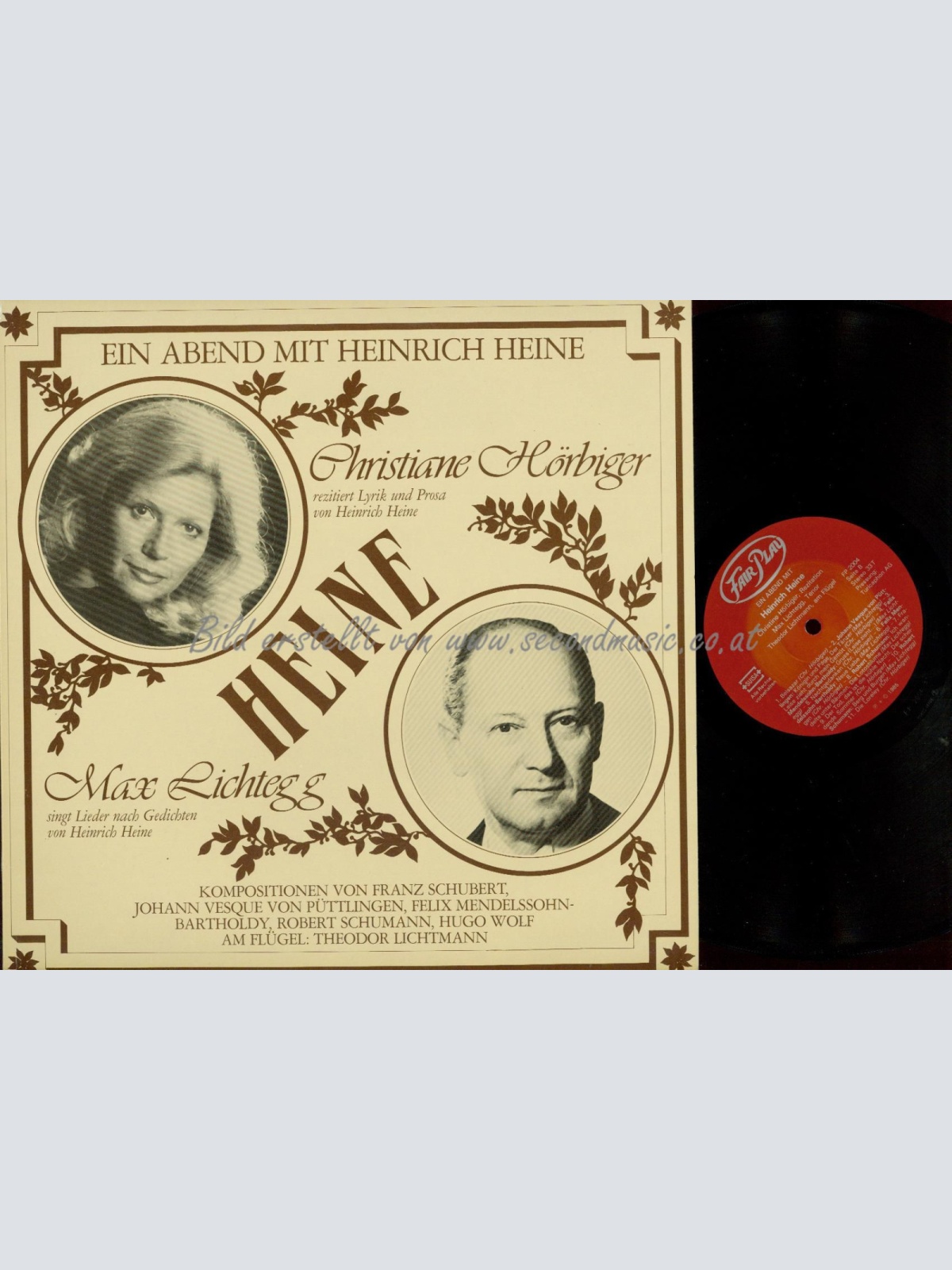 LP--EIN ABEND MIT HEINRICH HEINE // HÖRBIGER // LICHTEGG // LICHTMANN