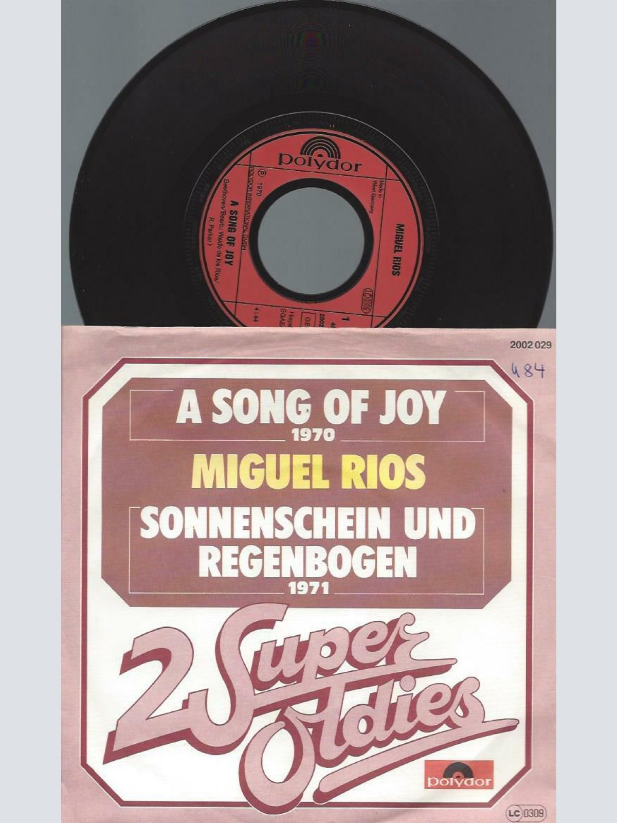 7" Miguel Ríos – A Song Of Joy / Sonnenschein Und Regenbogen