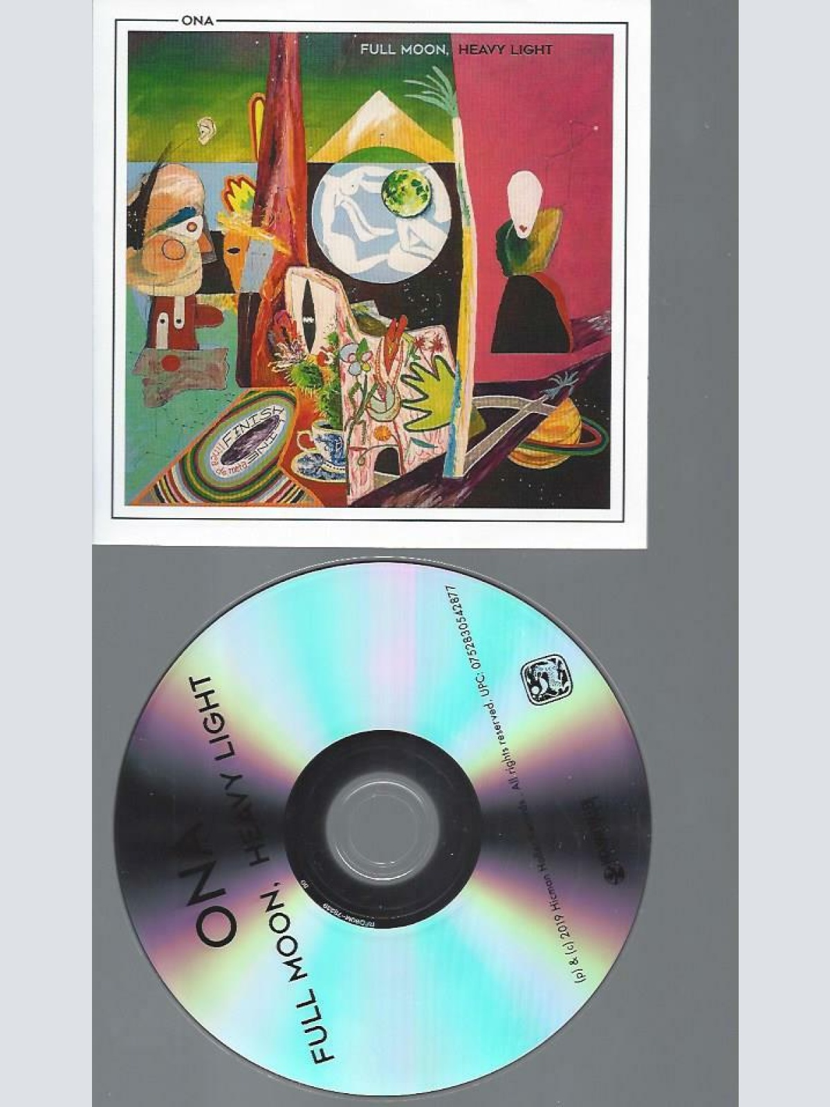 CD --Ona   Full Moon, Heavy Light // CARDSLEEVE // PROMO