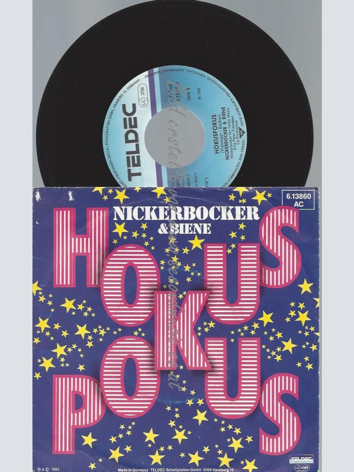 7"    Nickerbocker & Biene – Hokuspokus // PROMO BACKCOVER