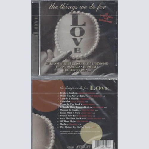 CD--NEU--THE THINGS WE DO FOR LOVE--FAITHFUL--10CC--WINWOOD-TEARS FOR FEARS