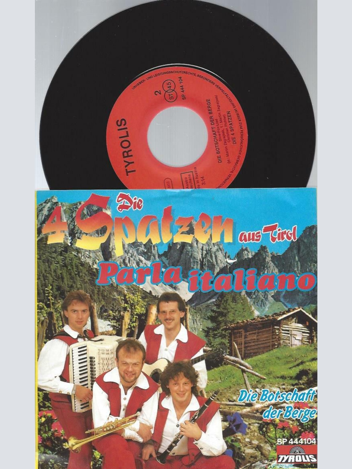 7" Die 4 Spatzen Aus Tirol – Parla Italiano