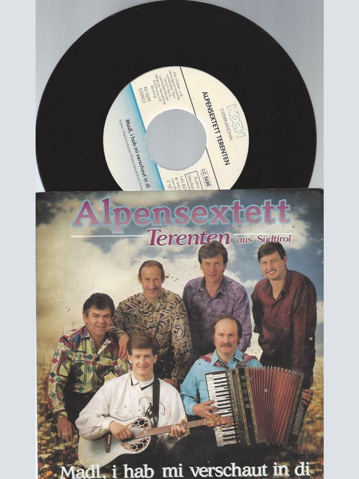 7" Alpensextett Terenten – Madl, I Hab Mi Verschaut In Di