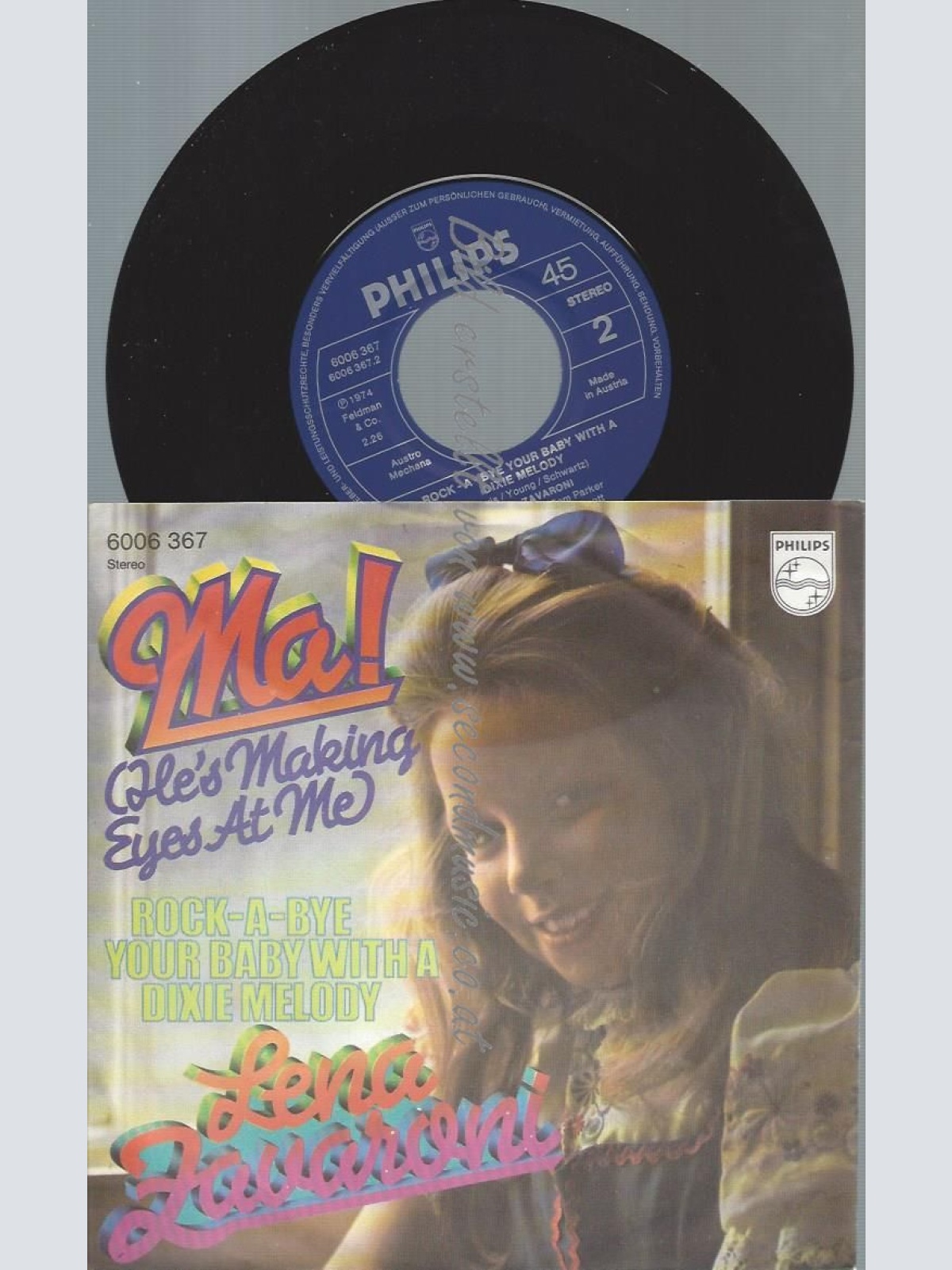 7"  Lena Zavaroni  Ma! (He's Making Eyes At Me)   //AT