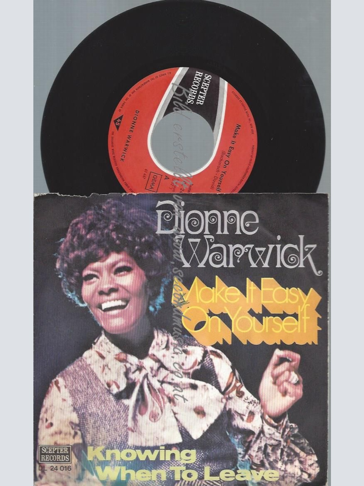 7"   Dionne Warwick  Make It Easy On Yourself