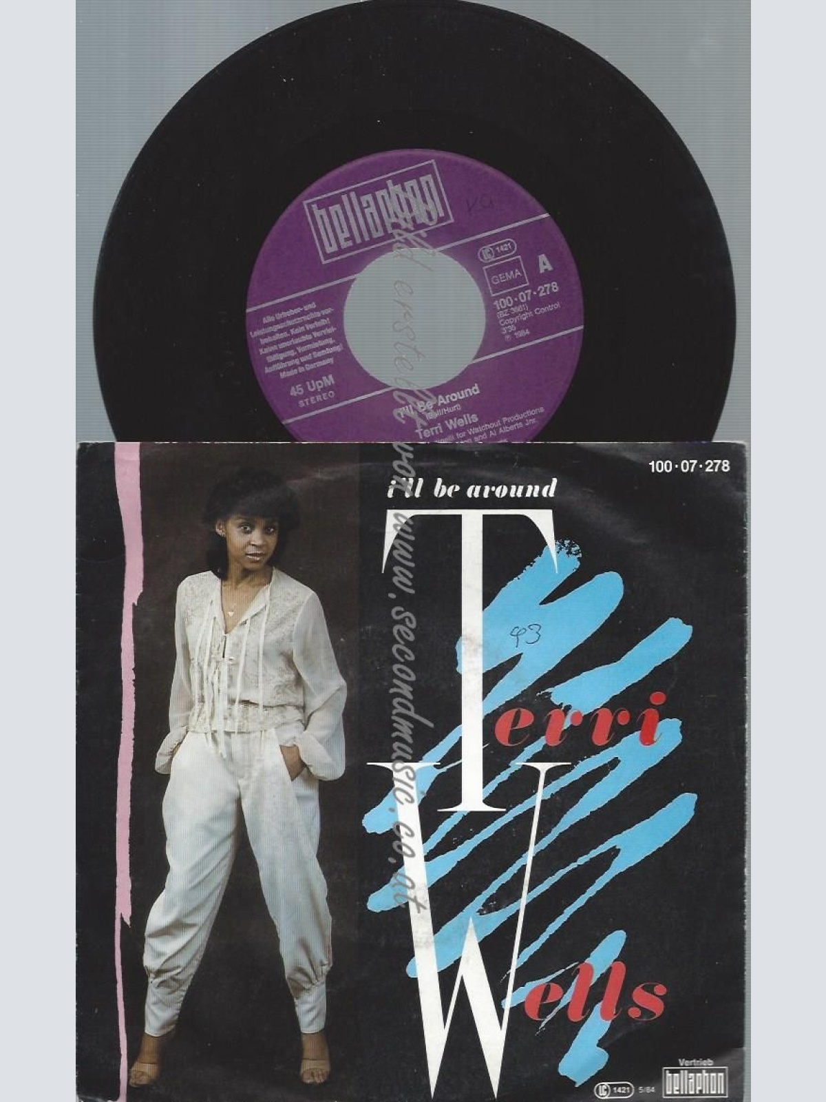 7"   Terri Wells  I'll Be Around