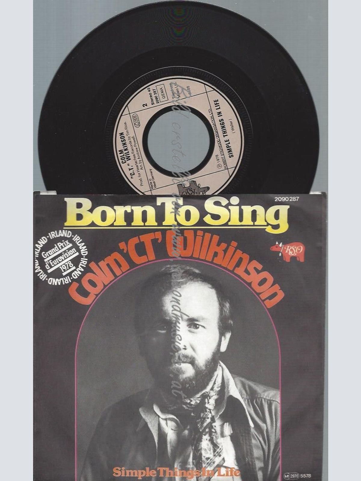 7"   Colm 'CT' Wilkinson* – Born To Sing //VG