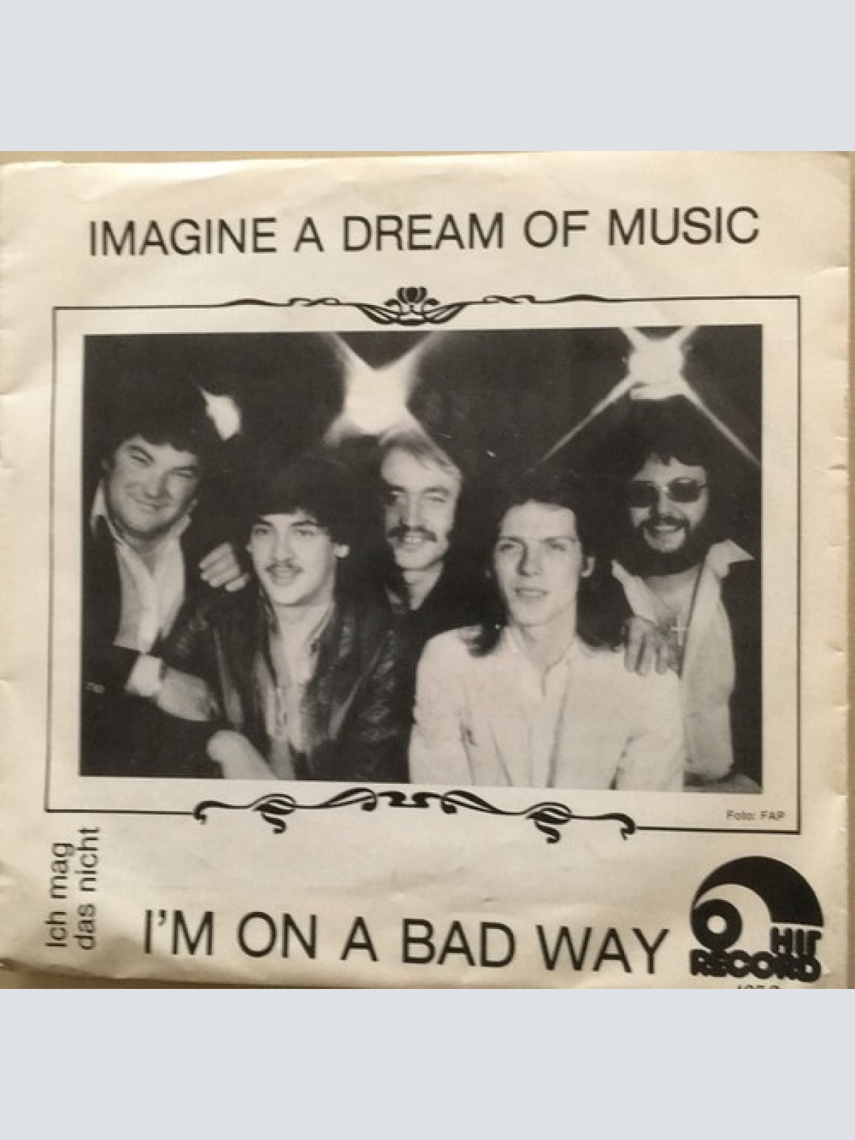 7", Single Imagine A Dream Of Music - Ich Mag Das Nicht