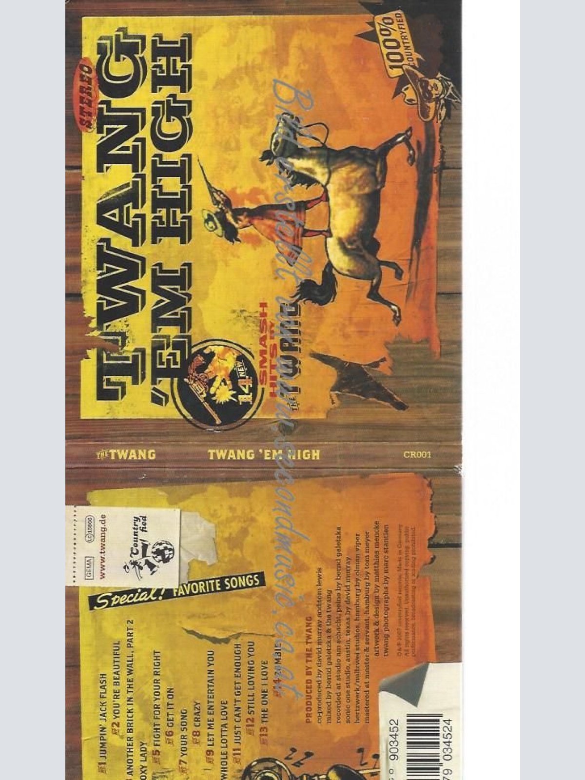 CD--THE TWANG--    TWANG 'EM HIGH