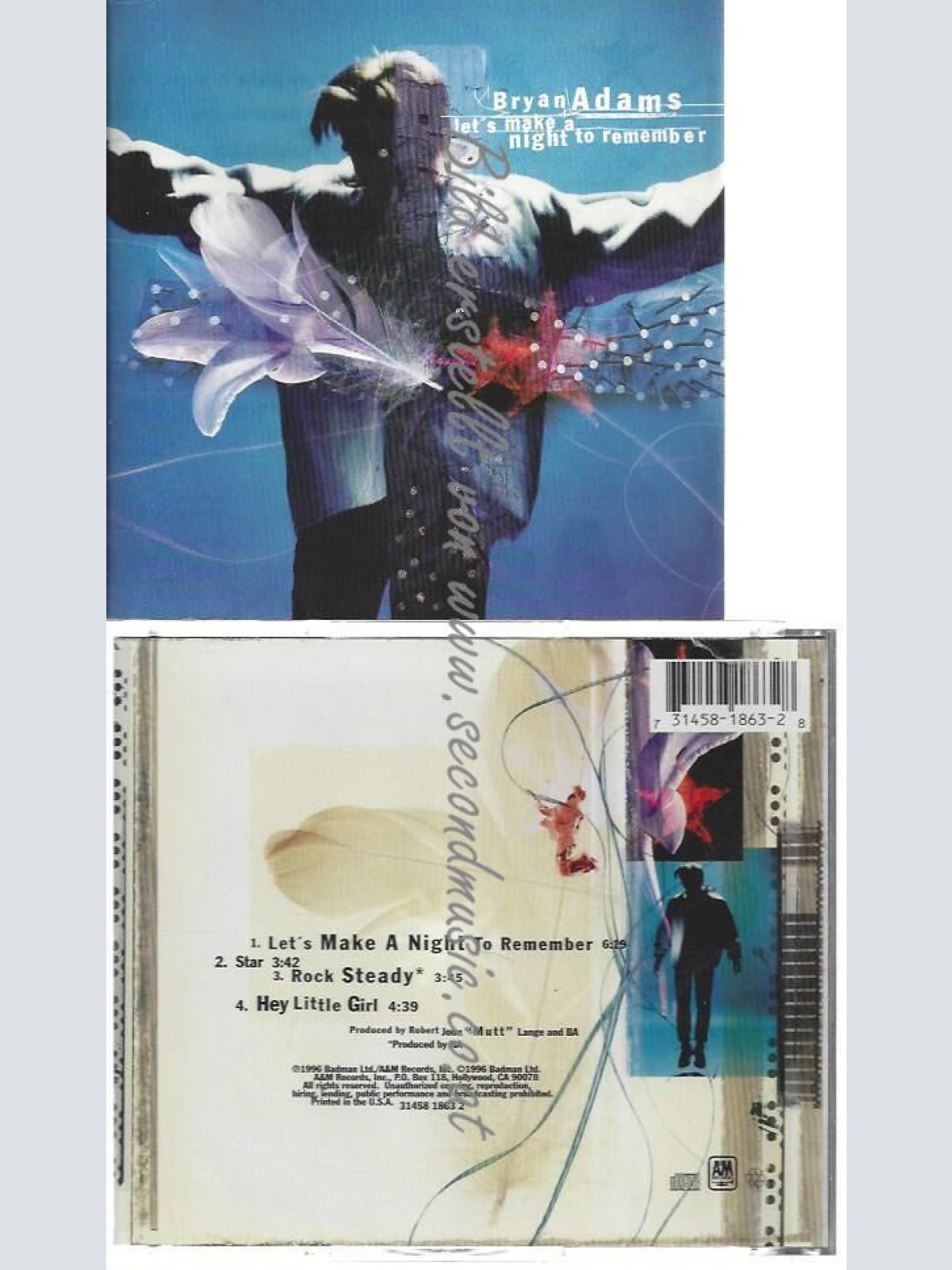 CD--D |     / BRYAN ADAMS--    LET,S MAKE A NIGHT TO REMEMBER