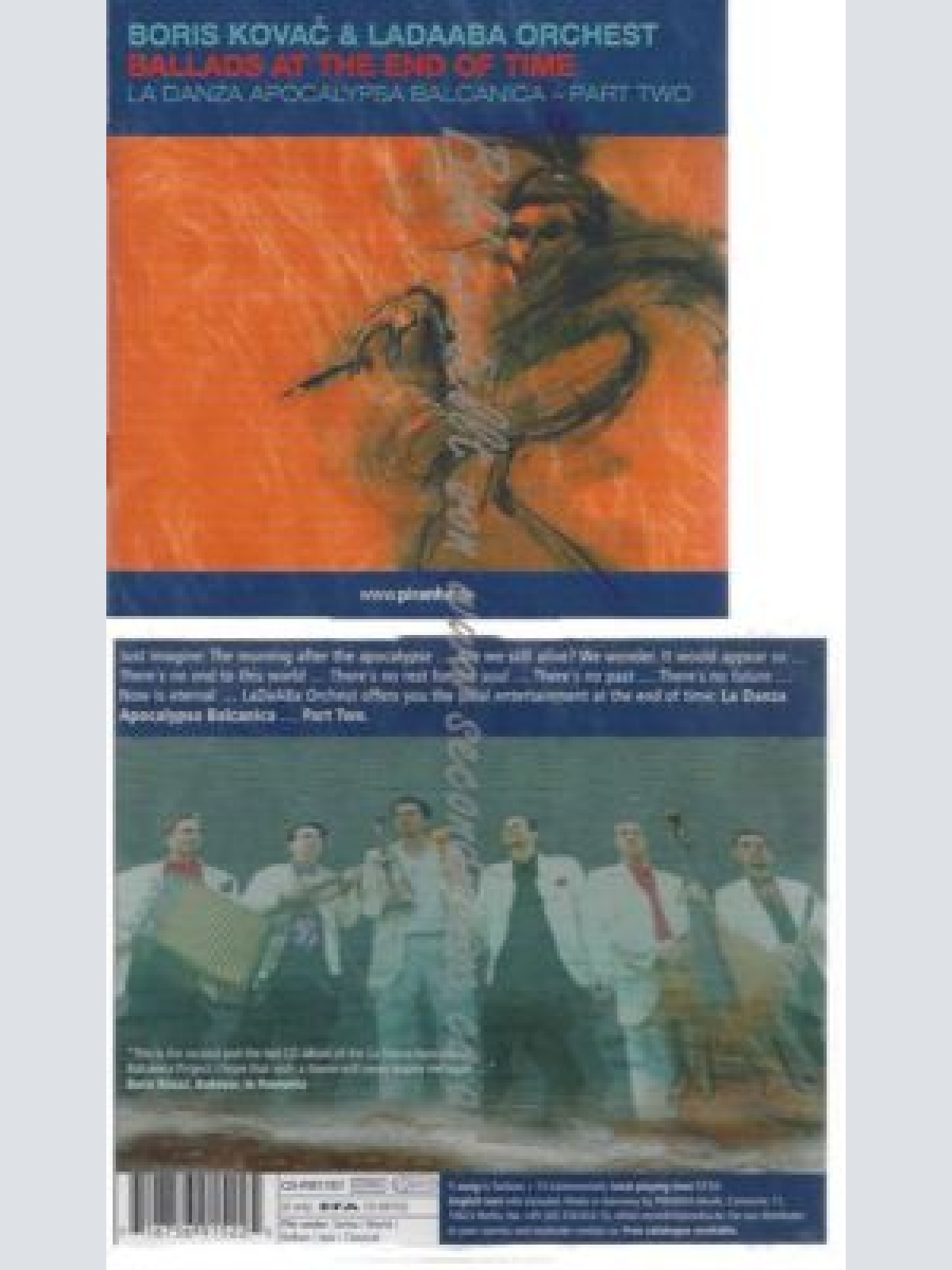 CD--BORIS KOVAC & LADAABA ORCHEST--    BALLADS AT THE END OF TIME