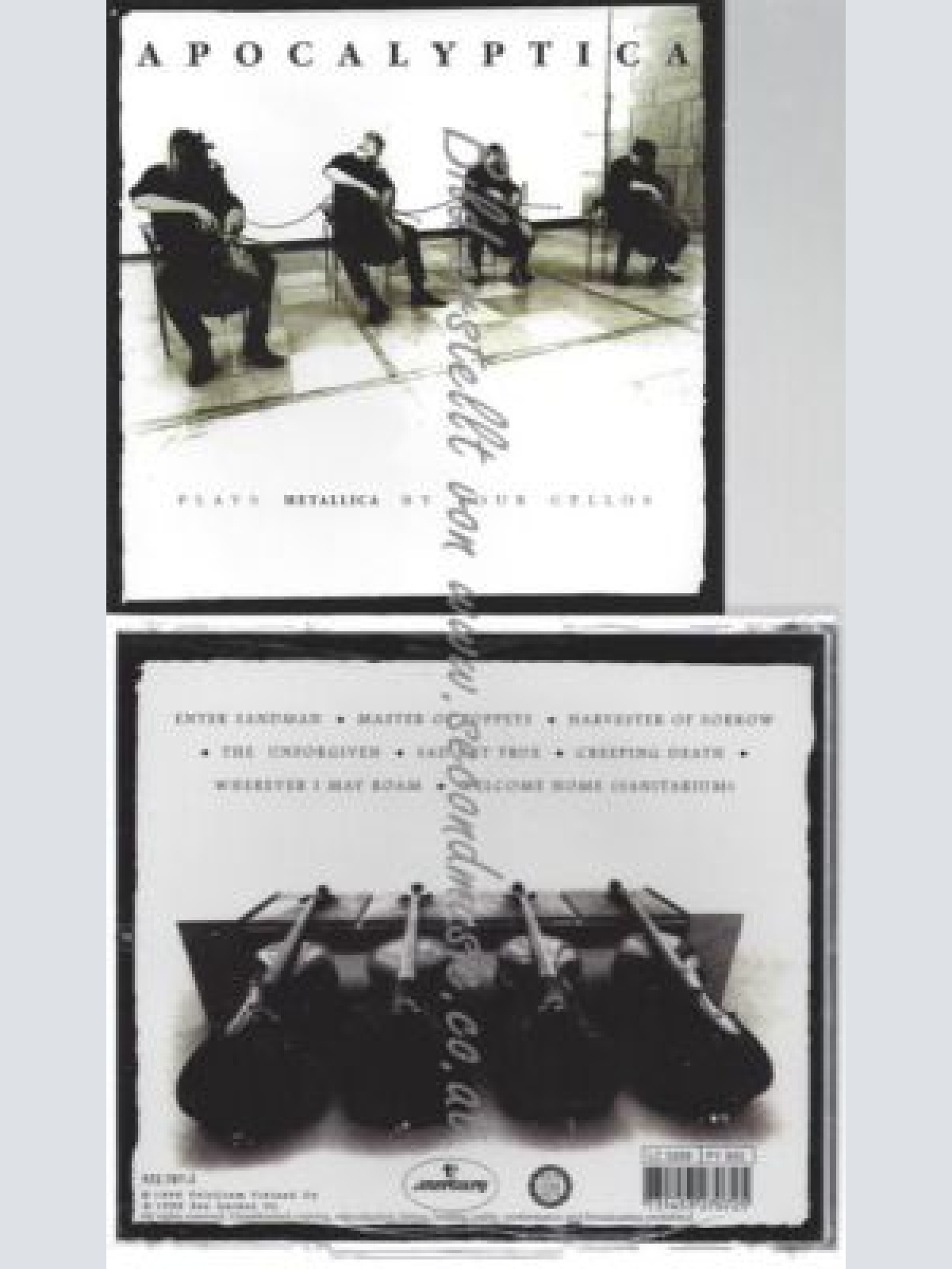 CD--APOCALYPTICA--    PLAYS METALLICA BY FOUR CELLOS -