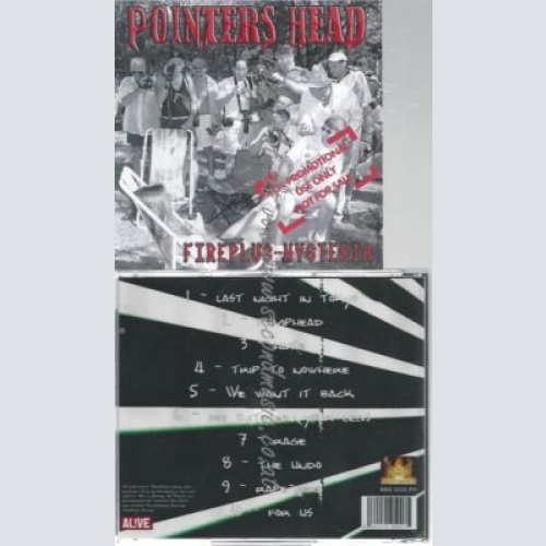 CD--POINTERS HEAD--    FIREPLUG-HYSTERIA    // PROMO