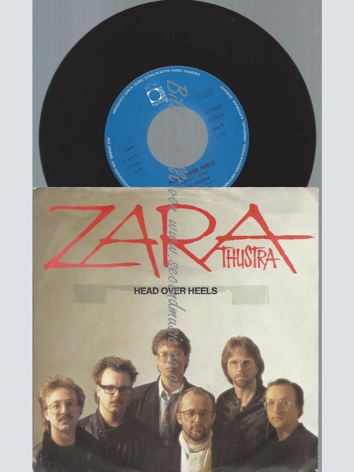 7"  Zara Thustra – Head Over Heels