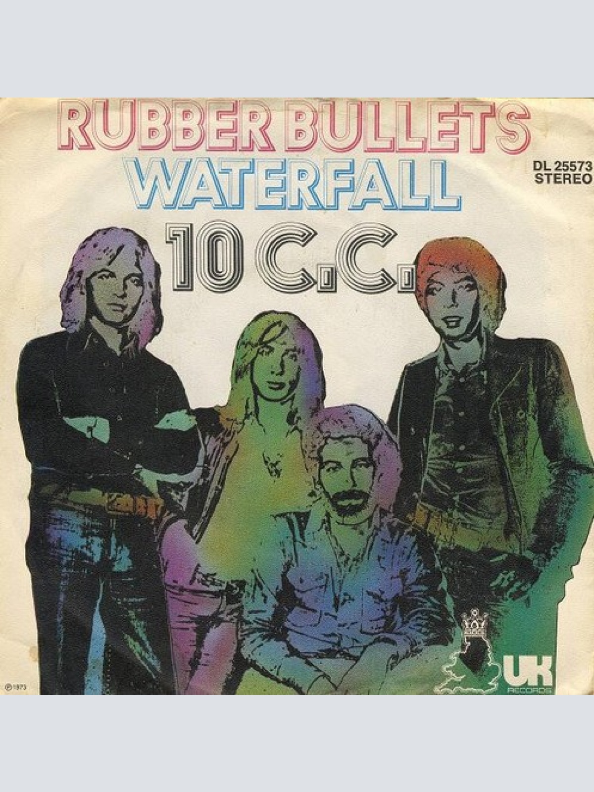7", Single 10 C.C.* - Rubber Bullets / Waterfall