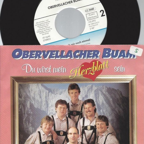 7" Obervellacher Buam – Du Wirst Mein Herzblatt Sein