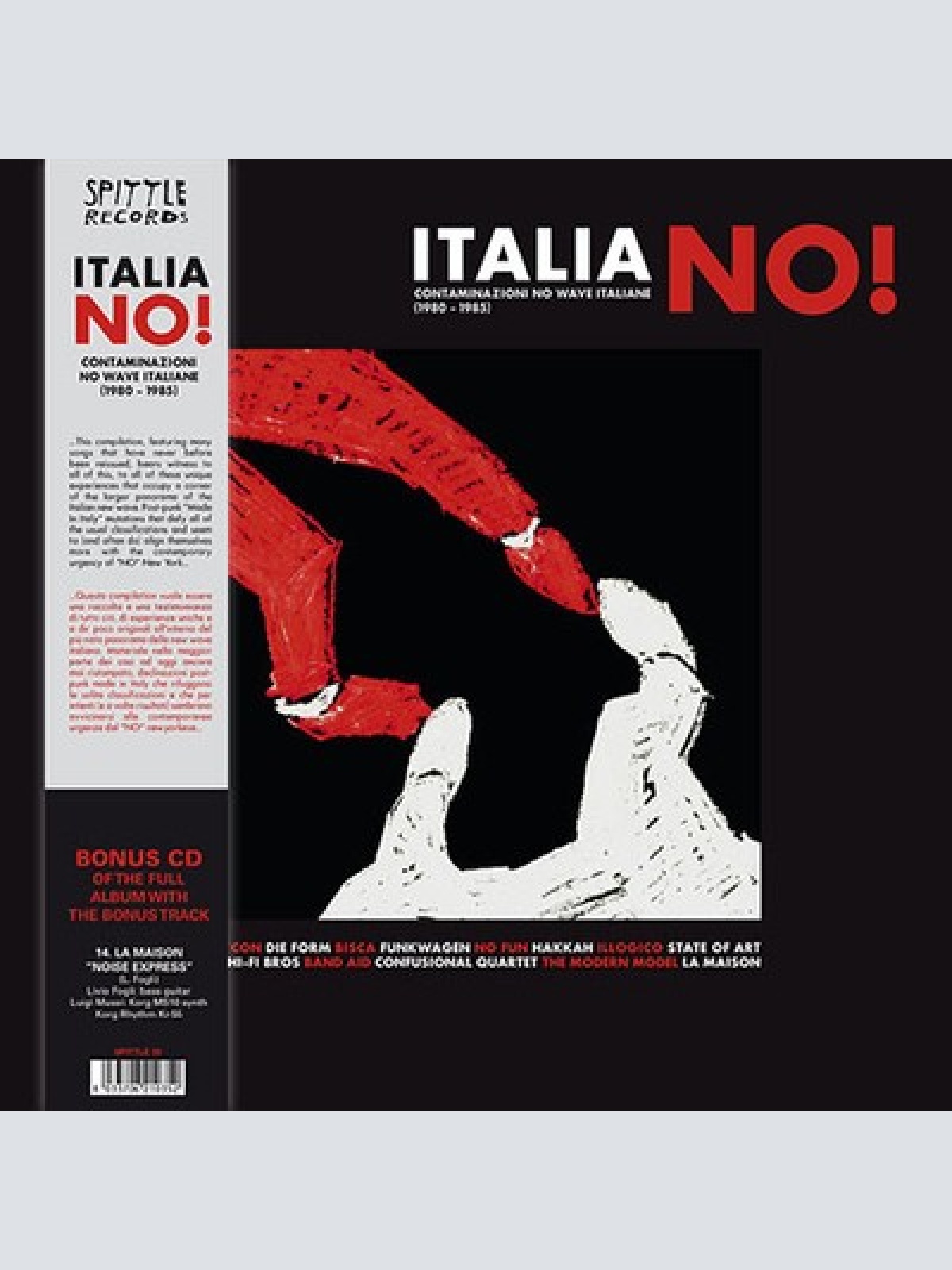 LP + CD + Comp Various - Italia No!  Contaminazioni No Wave Italiane (1980 - ...