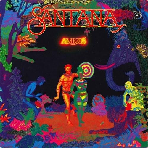 LP, Album, RE Santana - Amigos