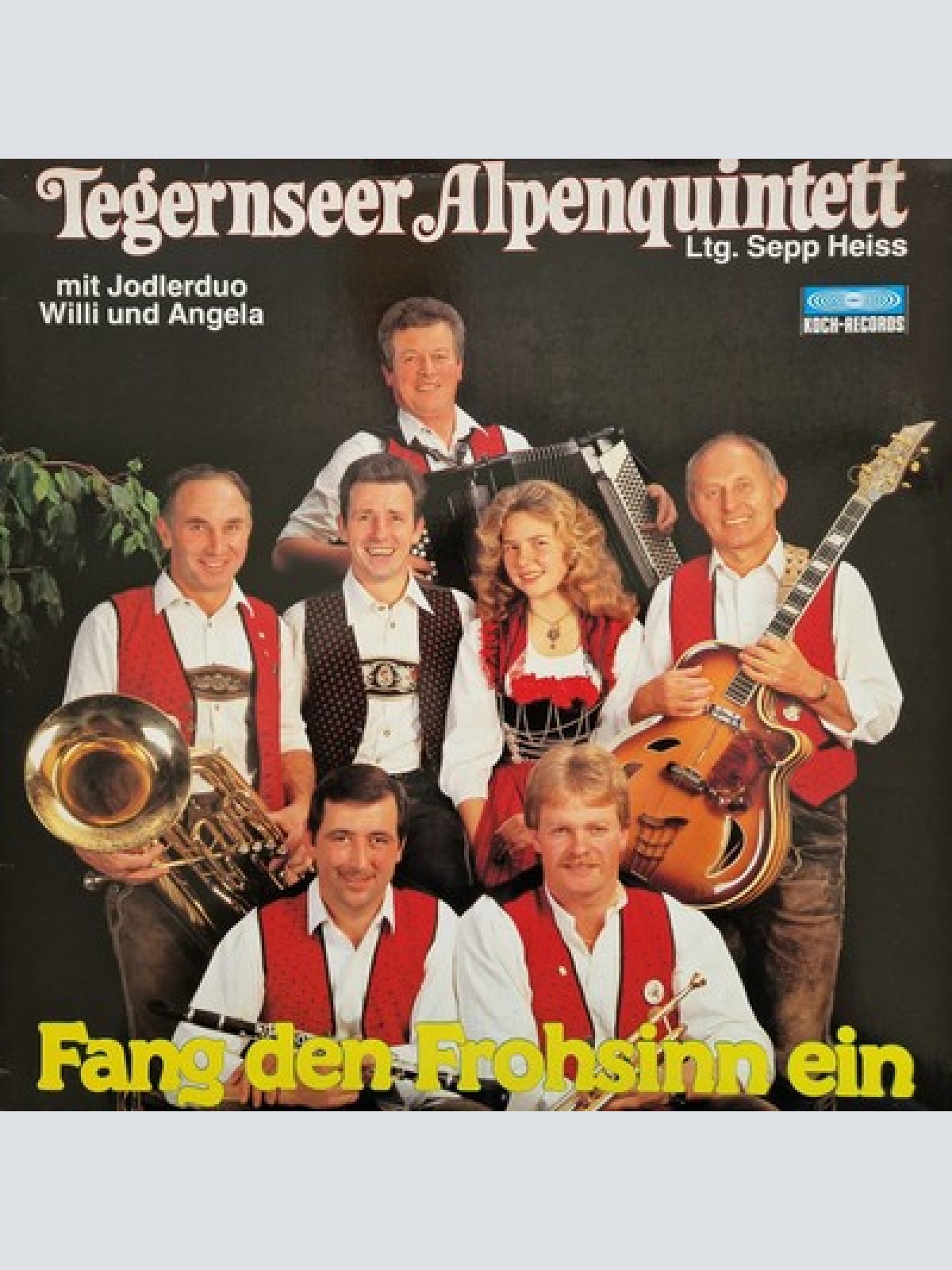 LP, Album Tegernseer Alpenquintett Mit Jodlerduo Willi & Angela Ltg. Sepp Hei...