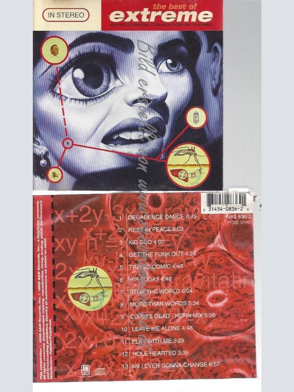 CD--EXTREME--    THE BEST OF EXTREME -AN ACCIDENTAL COLLICATION OF ATOMS-