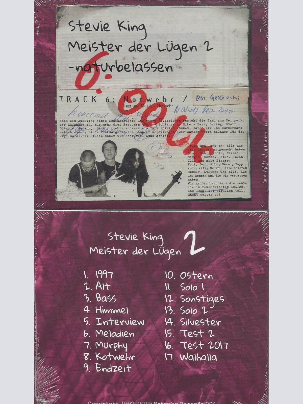 CD-- Stevie King     Meister der Lügen 2