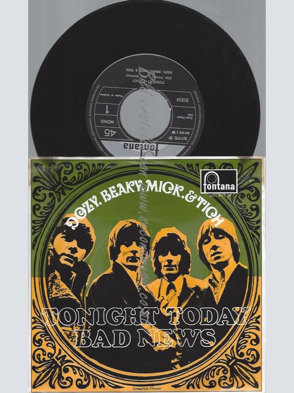 7"  Dozy, Beaky, Mick & Tich  Tonight Today // MADE IN AUSTRIA