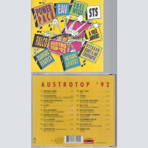 CD-- AUSTRO TOP 92 //FALCO // EAV // AMBROS // STS