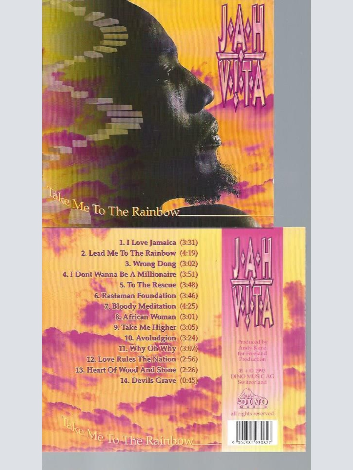 CD--   Jah Vita  Take Me To The Rainbow