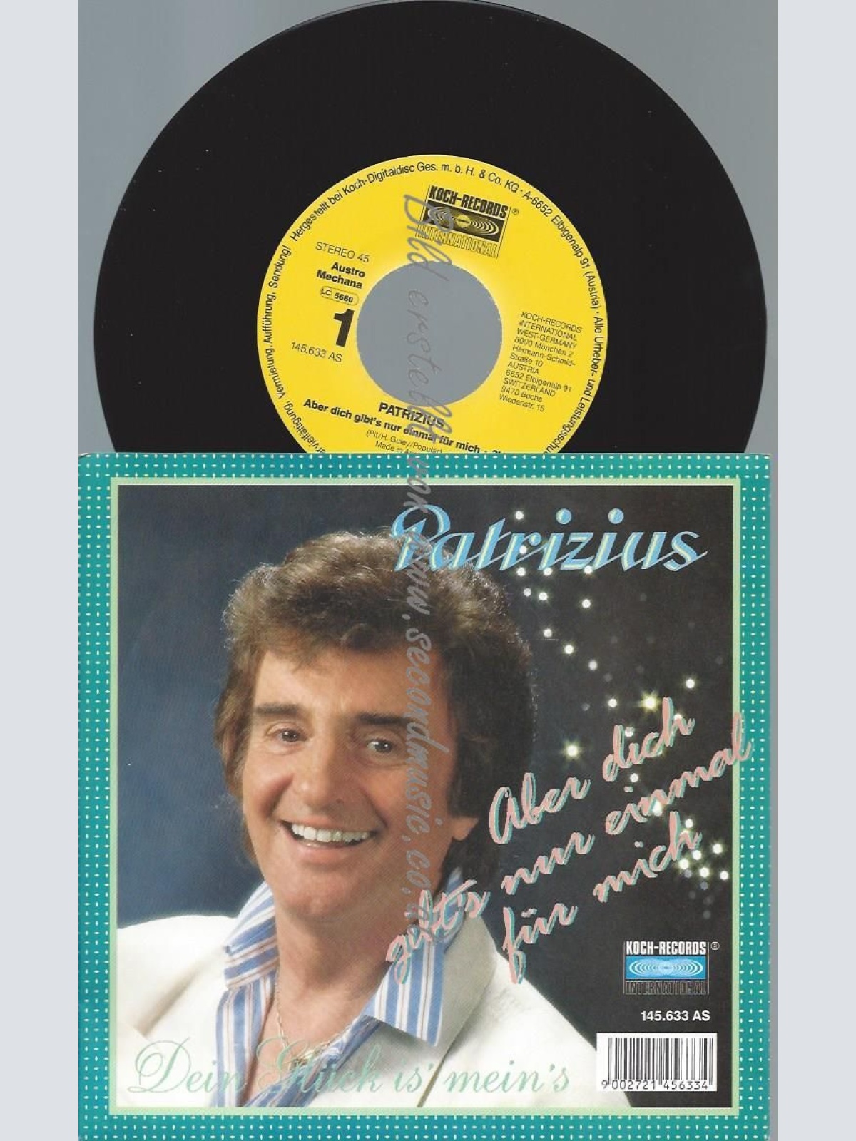 7"   Patrizius  Aber Dich Gibt´s Nur Einmal Für Mich