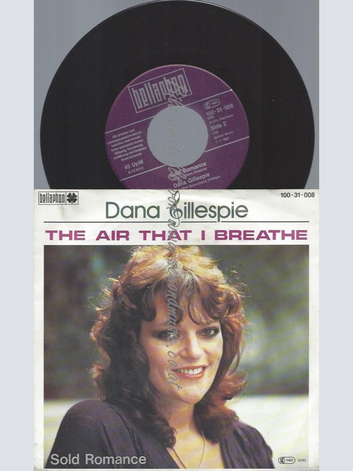 7" Dana Gillespie  The Air That I Breathe