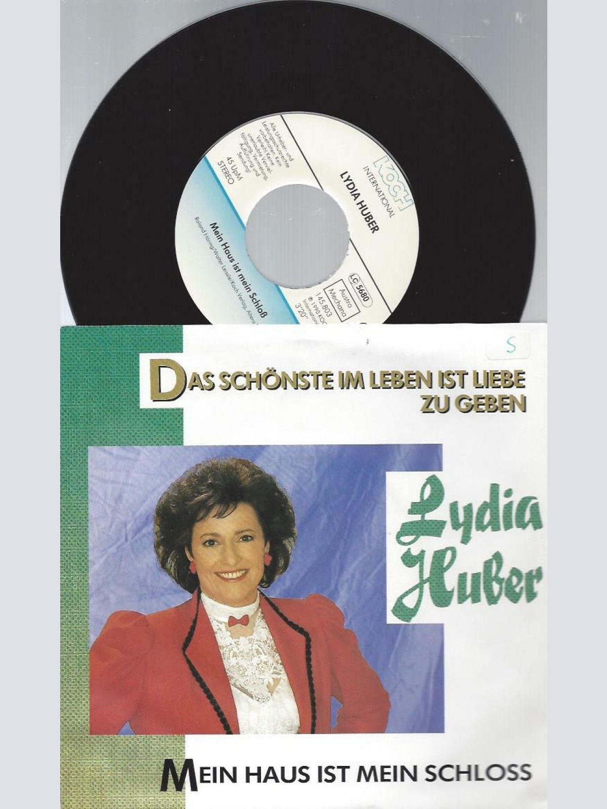 7" Lydia Huber – Das Schönste Im Leben Ist Liebe Zu Geben