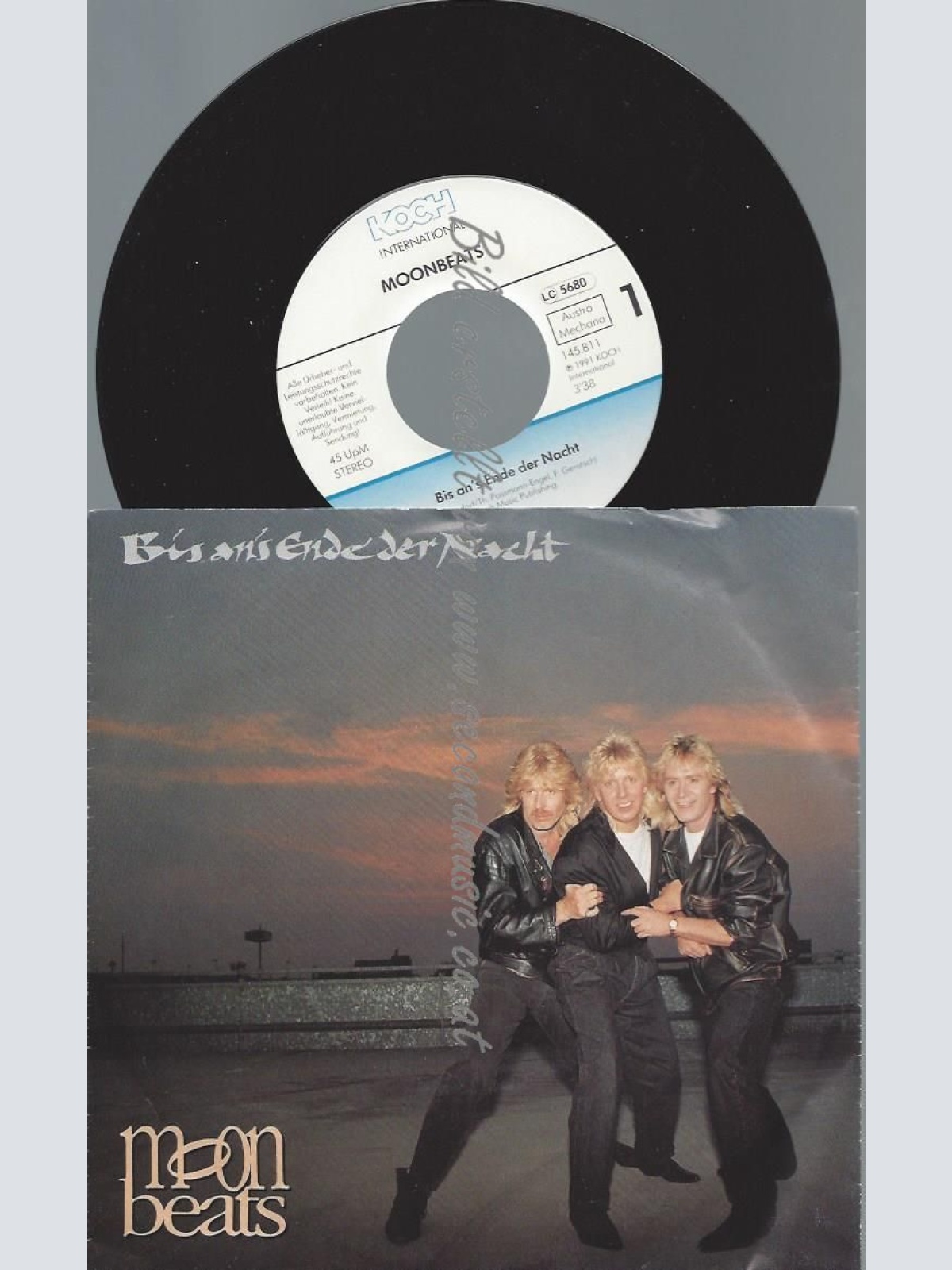 7"  Moonbeats  Bis An's Ende Der Nacht