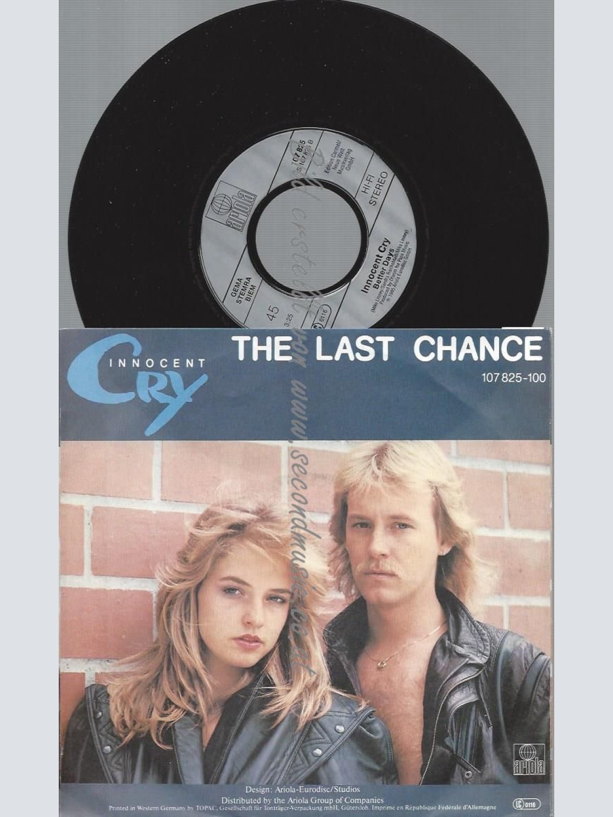 7"  Innocent Cry  The Last Chance