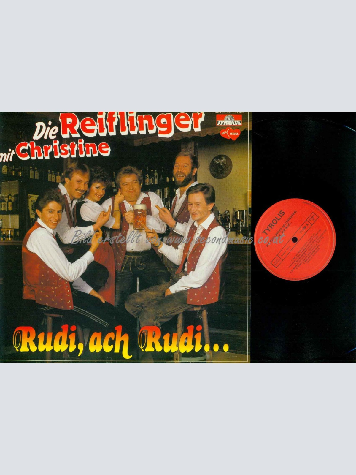 LP--Die Reiflinger  Mit Christine   – Rudi, Ach Rudi...  / NM