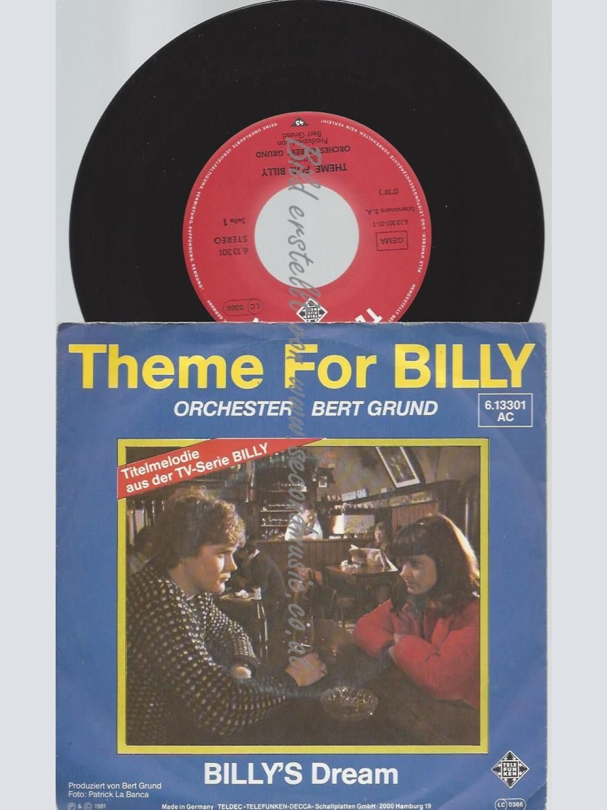 7"  Orchester Bert Grund – Theme For Billy