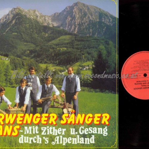 LP-  Oberwenger Sänger  -- mit Zither u. Gesang durchs Alpenland  /   NM