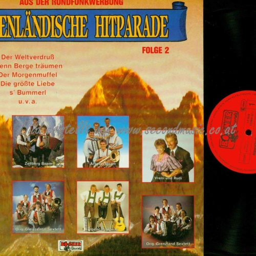 LP-  Alpenländische Hitparade-- Gleissental Sextett-Argeter Buam 2  /   NM
