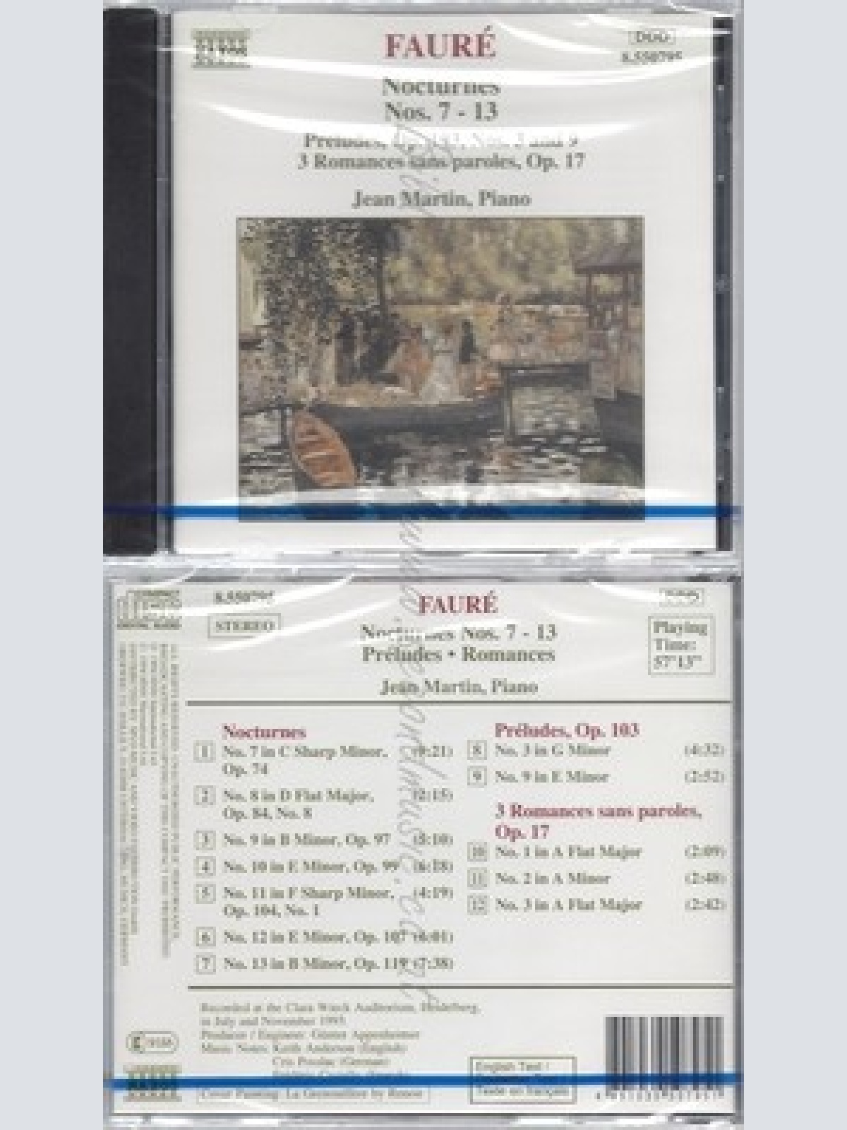 CD--NM-SEALED-JEAN MARTIN UND GABRIEL FAURE -KOMPONIST- -1994- -- FAURE NOCTURN