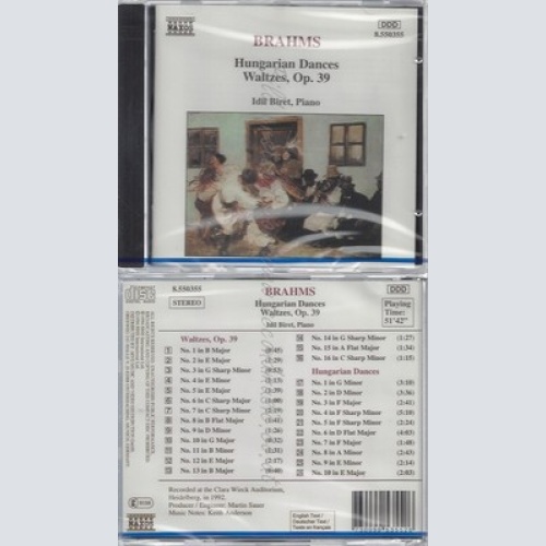 CD--NM-SEALED-IDIL BIRET UND JOHANNES BRAHMS -KOMPONIST- -1994- -- BRAHMS UNGAR
