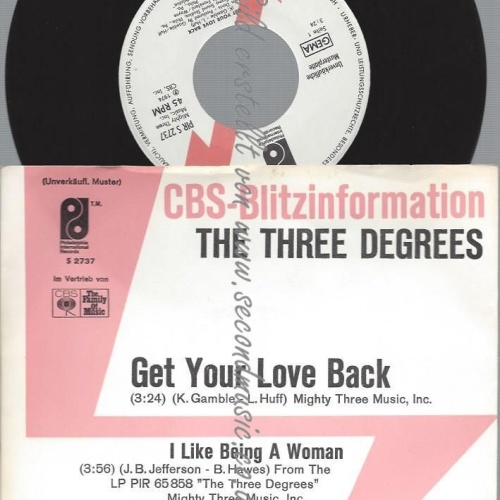 7"  The Three Degrees – Get Your Love Back   // PROMO