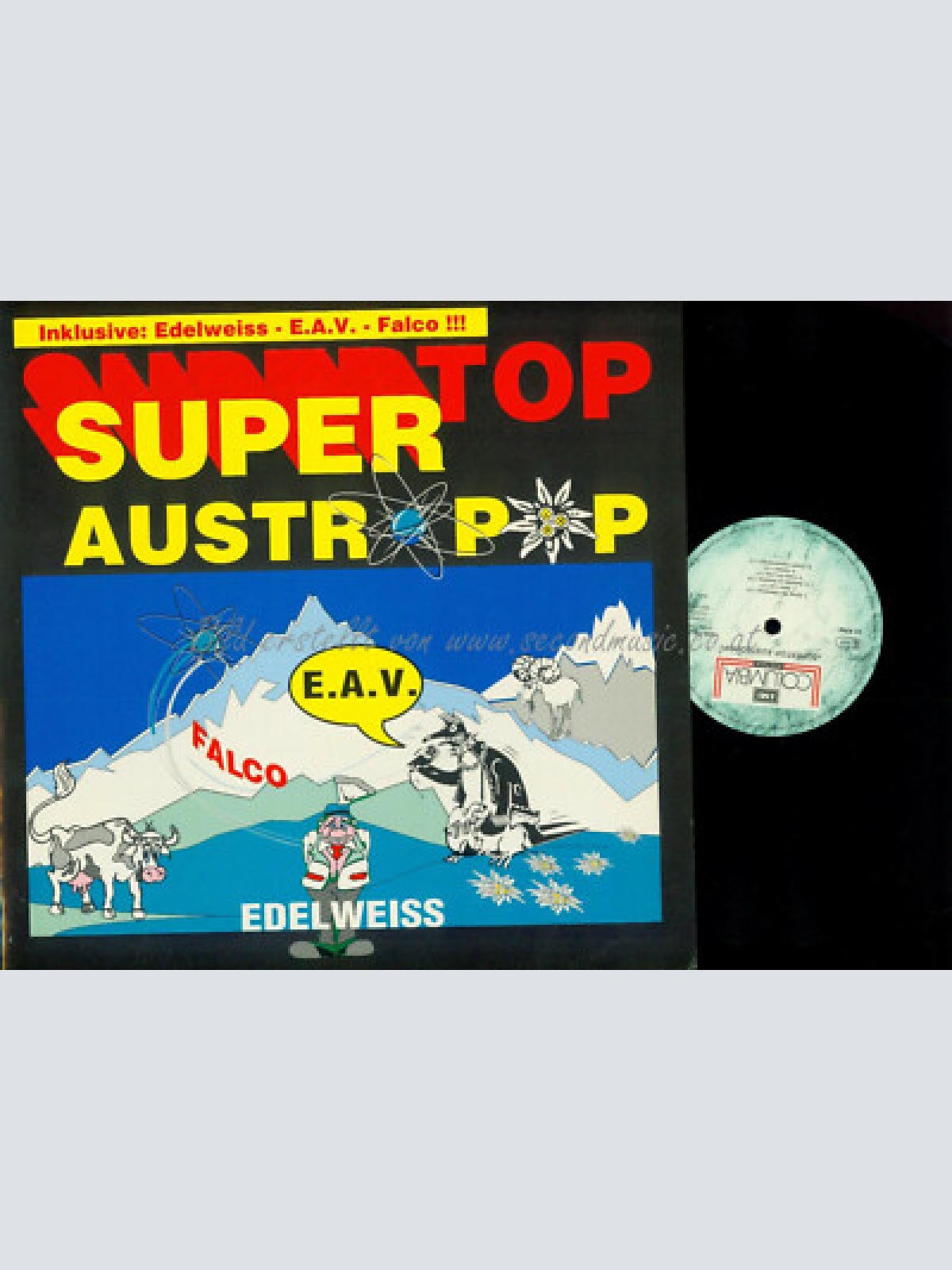 LP-SUPER TOP AUSTRO POP // DRAHDIWABERL // SUPERMAX --FALCO