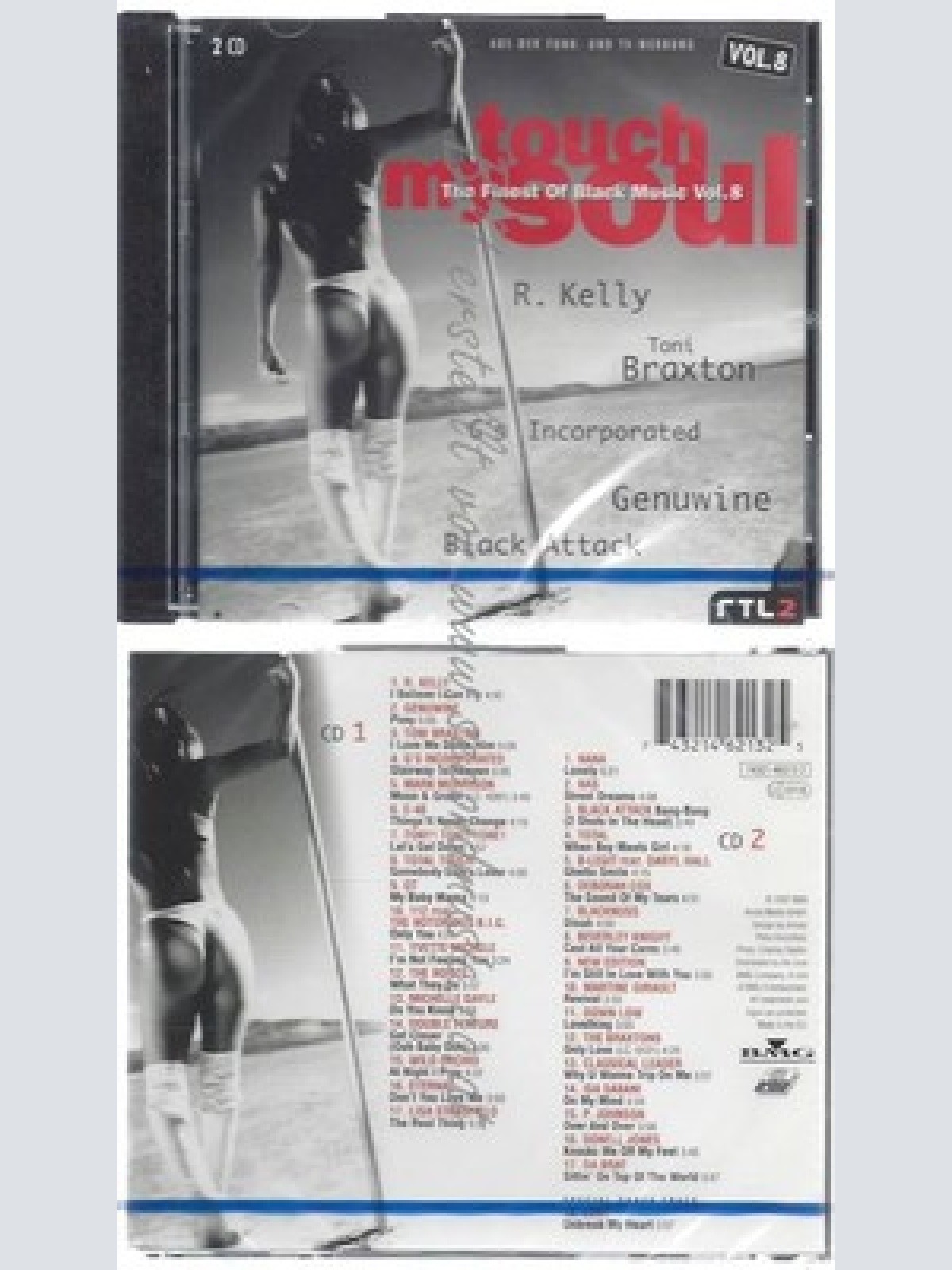 CD-NM-SEALED-VARIOUS -1997- - DOPPEL-CD -- TOUCH MY SOUL - THE FINEST OF BLACK M