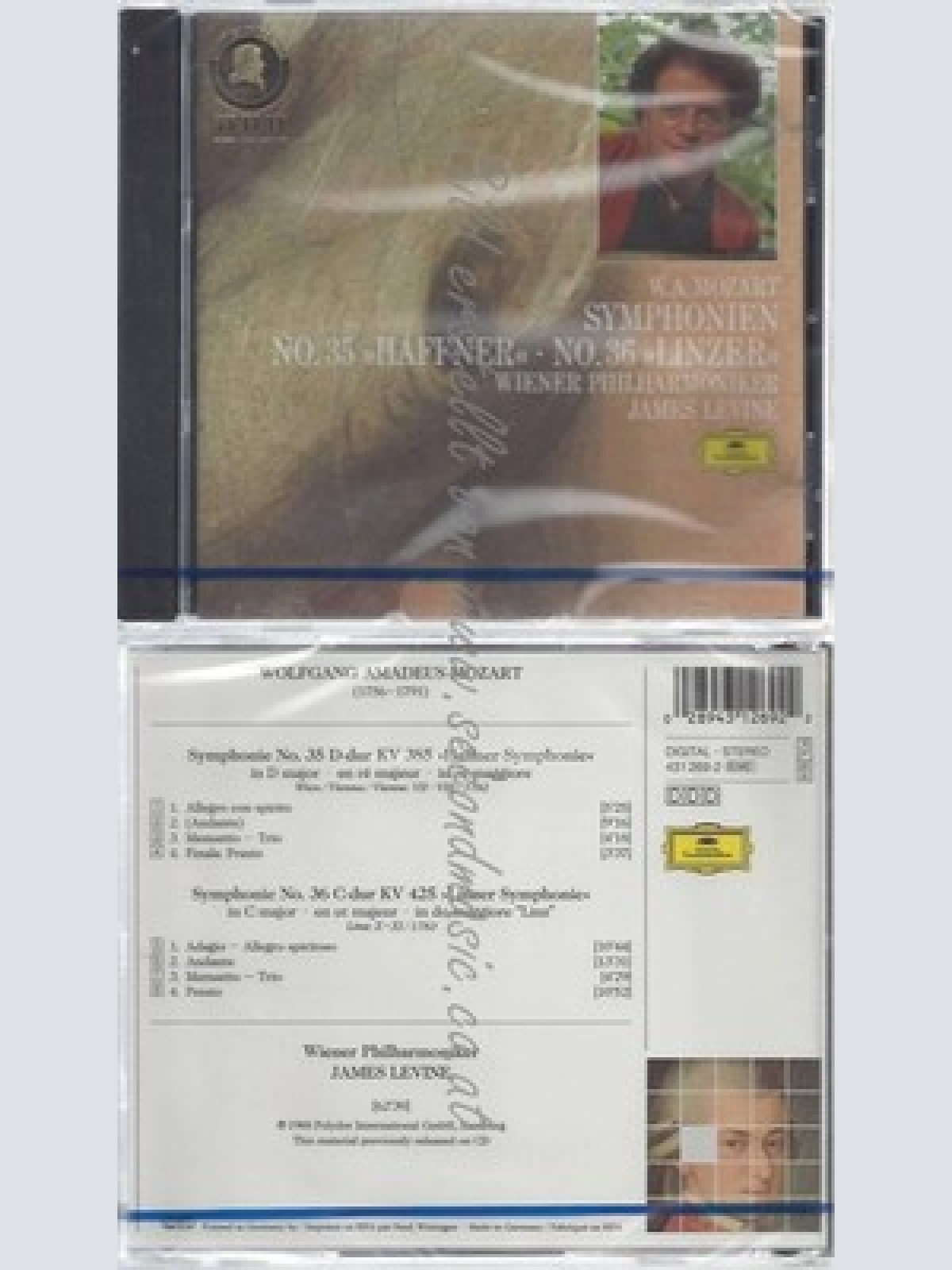 CD-NM-SEALED-MOZART:LEVINE JAMES -2008- - IMPORT -- SYMFONI 35 HAFFNER & 36 LINZ