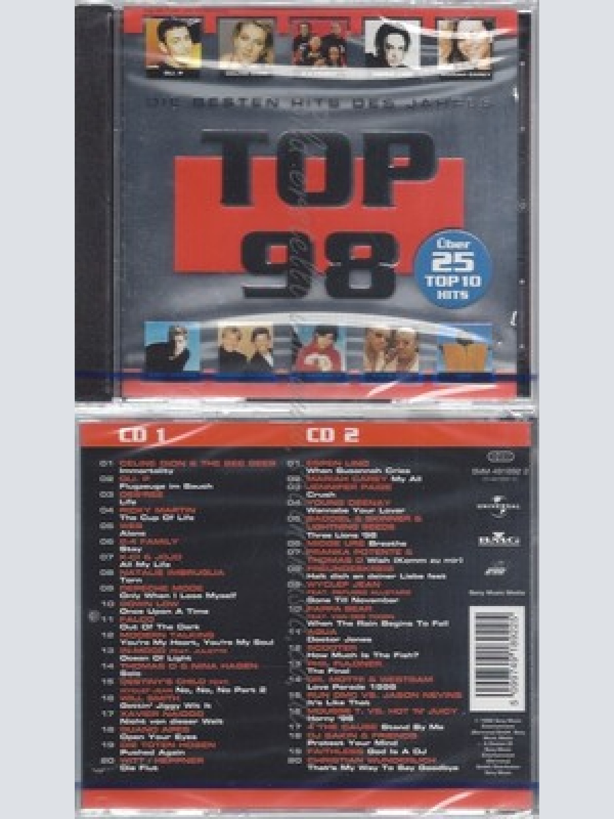 CD--NM-SEALED-VARIOUS -1998- - DOPPEL-CD -- TOP '98